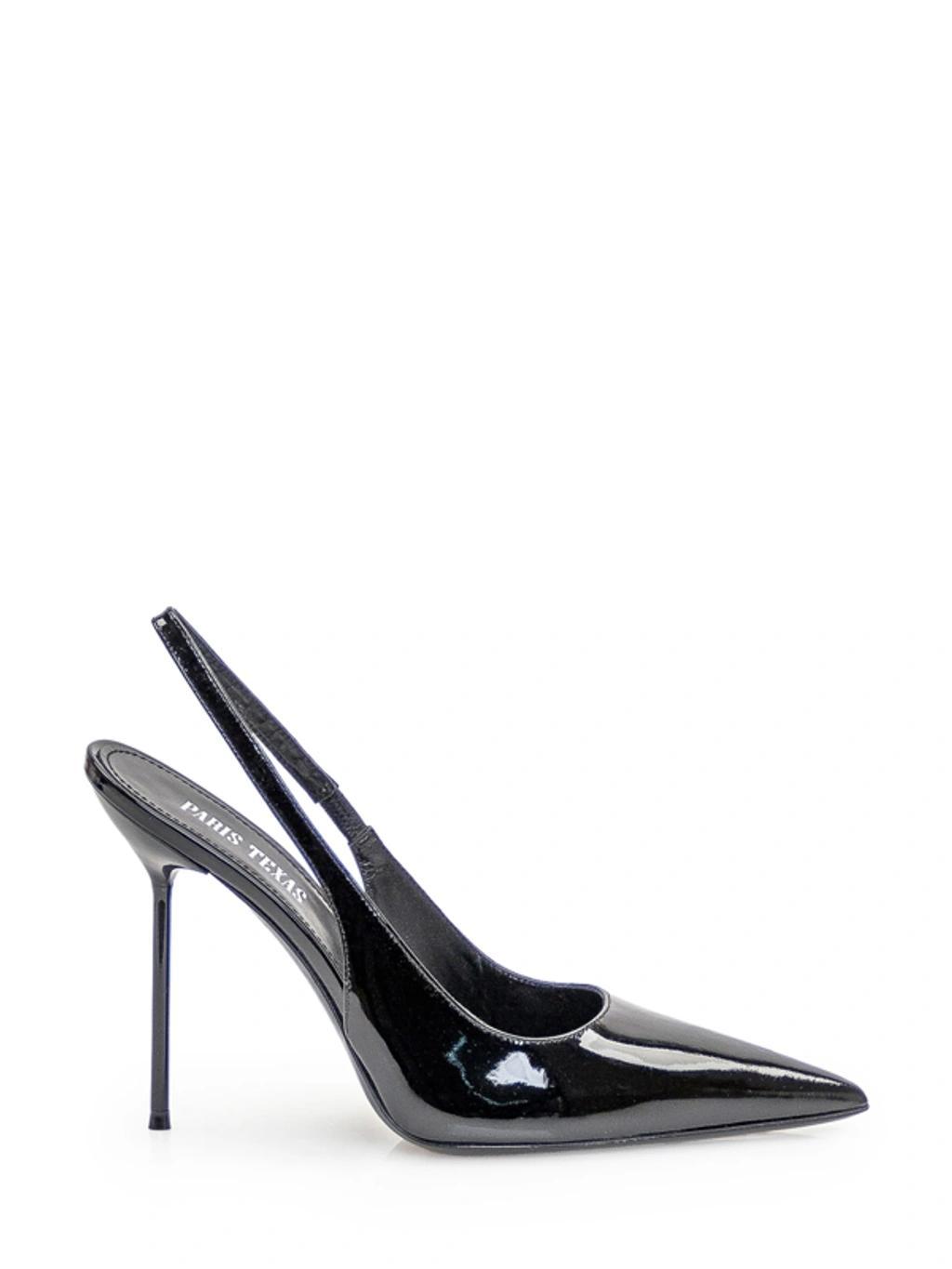 Lidia 110mm Patent-leather Pumps In Black Product Image