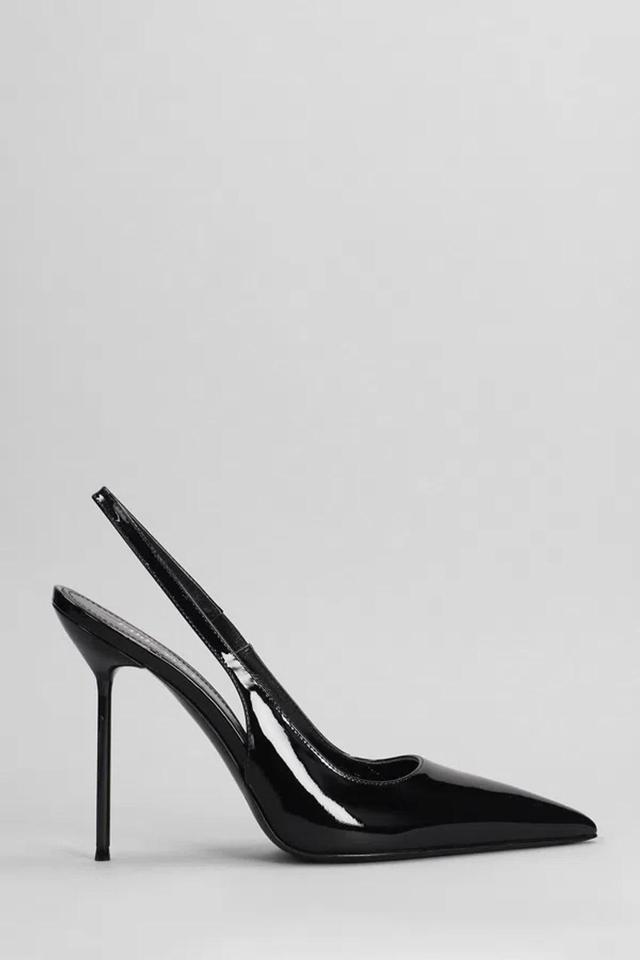 Lidia 110mm Patent-leather Pumps In Black Product Image