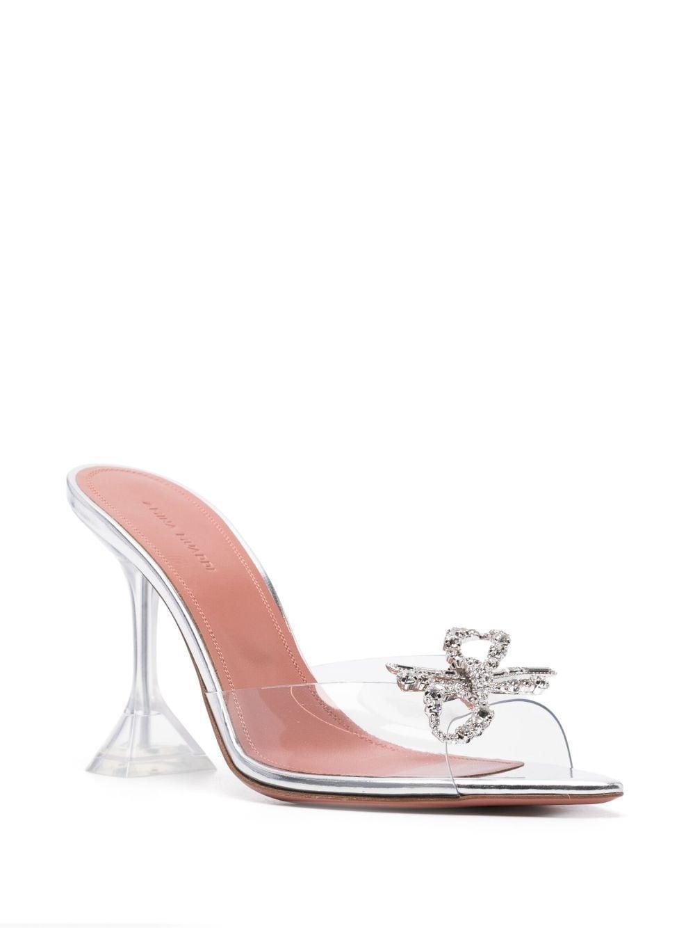 Rosie Transparent Mules In Clear Product Image