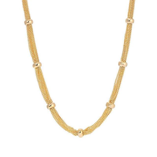 1928 Gold Tone Station Chain Necklace, Womens Product Image