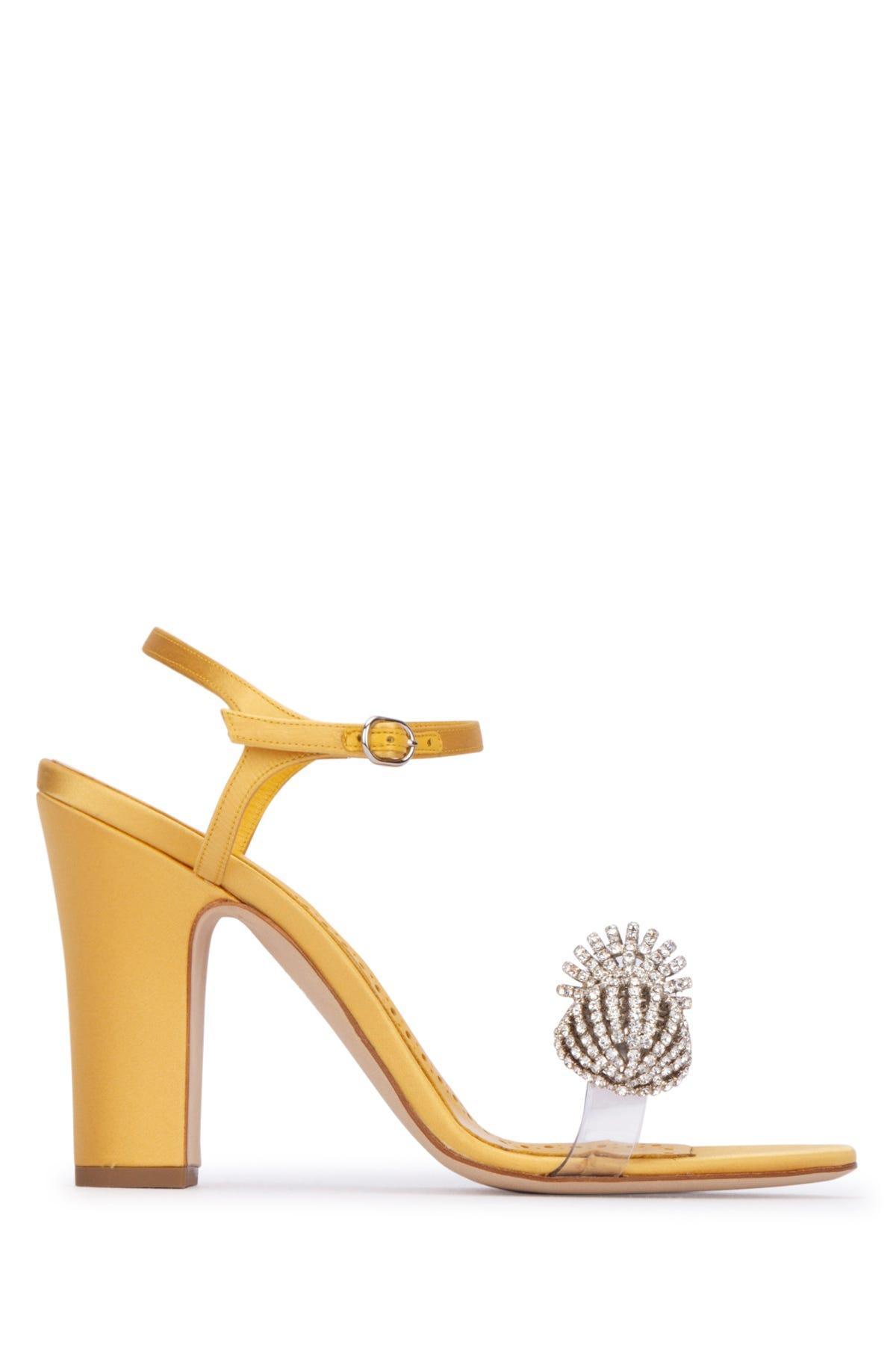 MANOLO BLAHNIK Heeled Shoes In Yellow Product Image