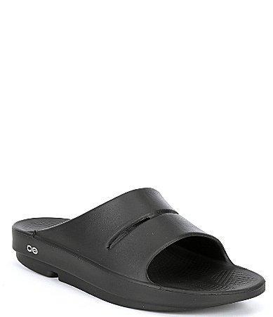 OOFOS OOFOS OOahh Slides - Mens Black/Black Product Image