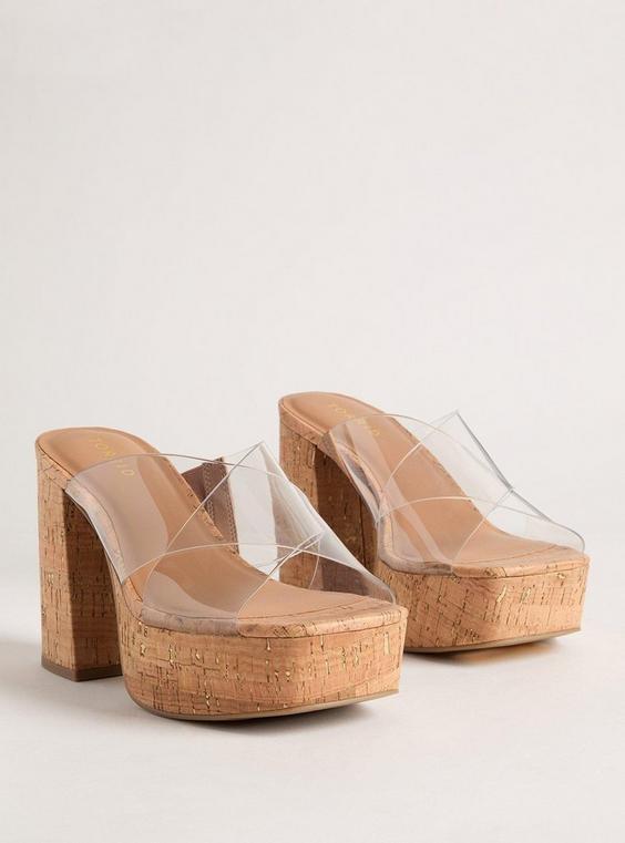 X Band Platform Heel Sandal (WW) product image