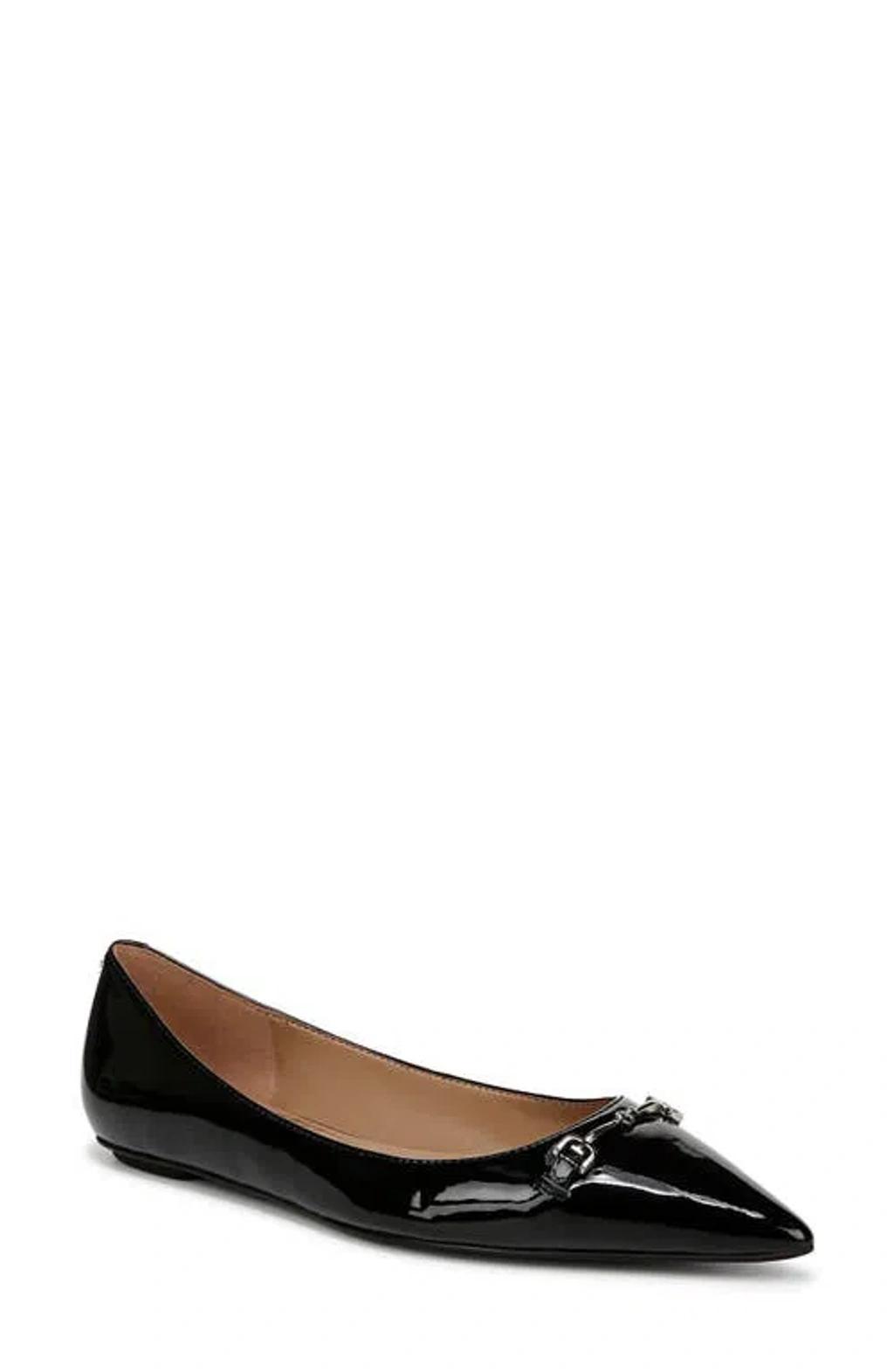 SAM EDELMAN Nori Pointed Toe Flat In Black Product Image