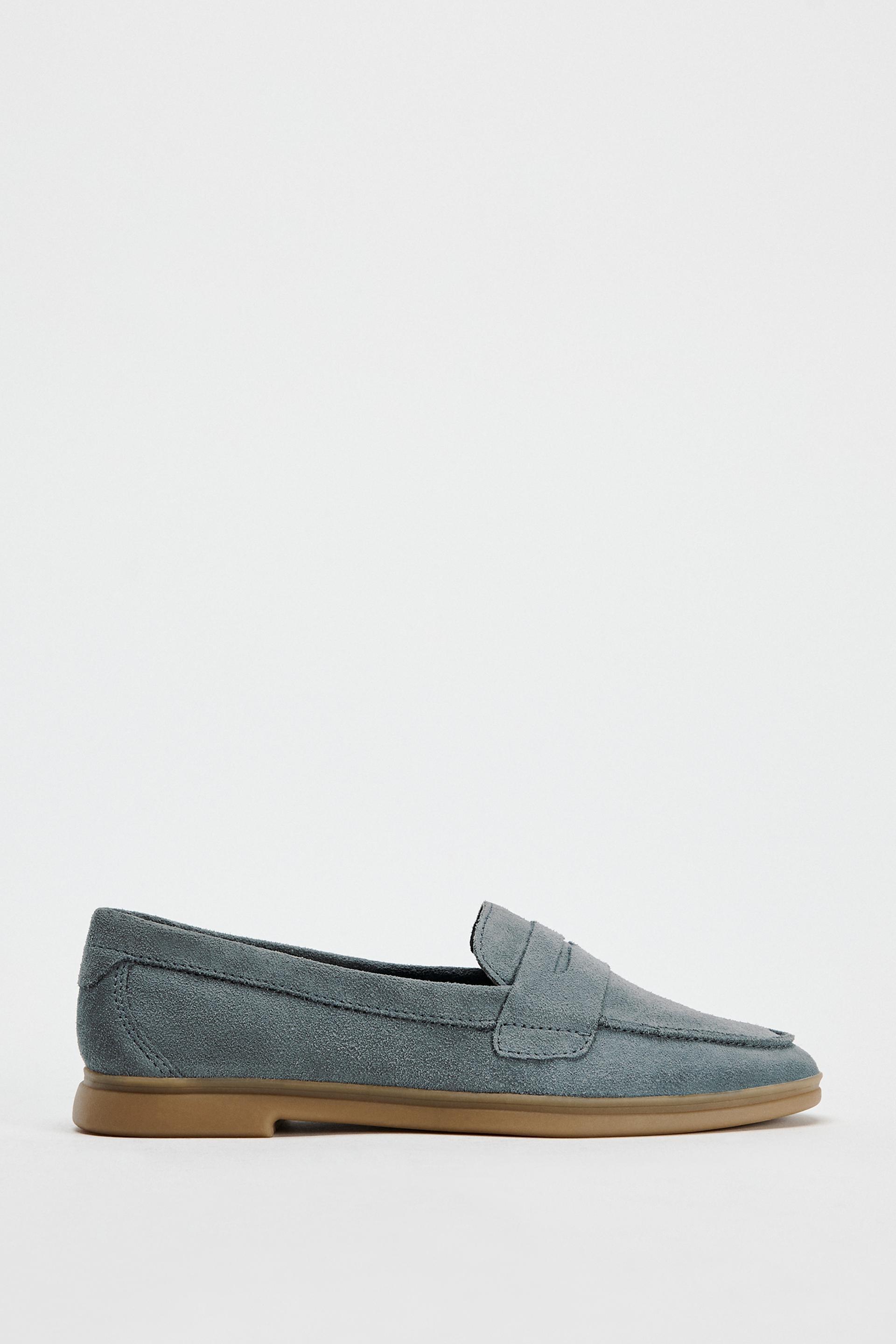 SUEDE PENNY LOAFERS Product Image