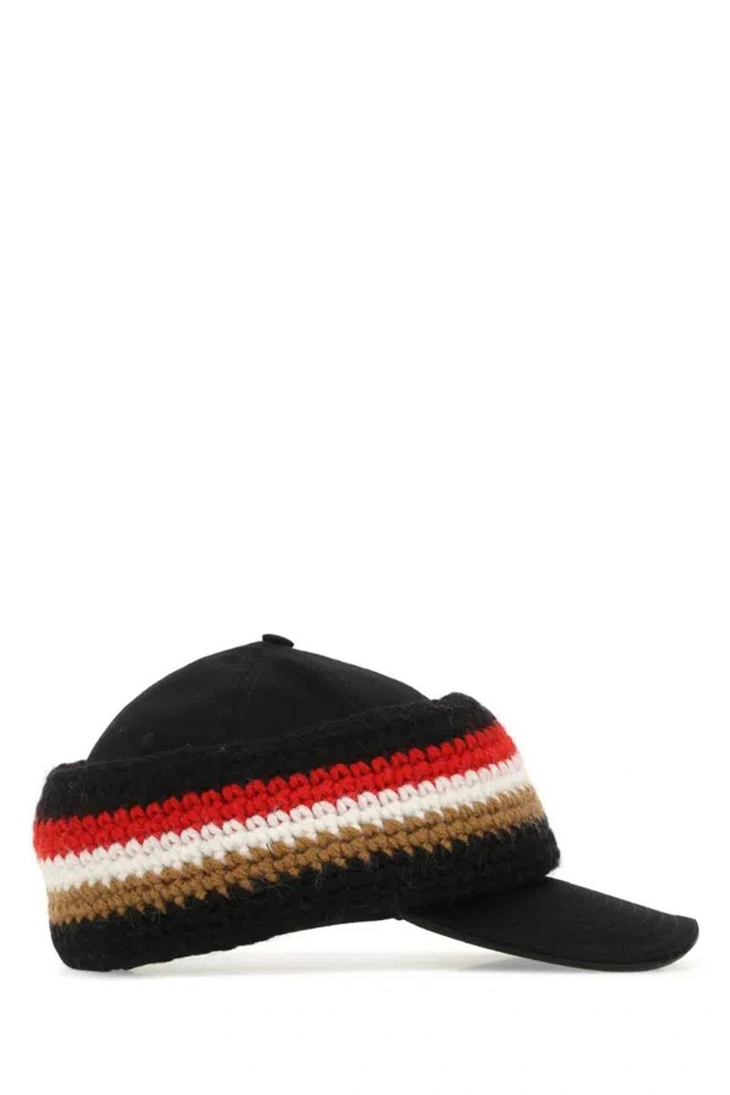 BURBERRY Hats And Headbands In Black Product Image