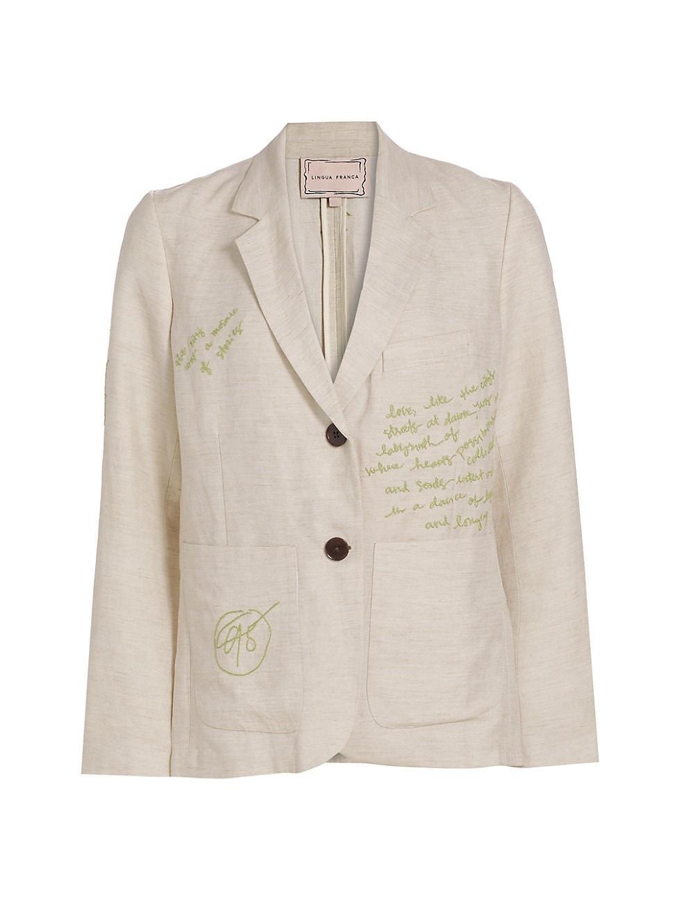 Womens Waverly Embroidered Blazer Product Image