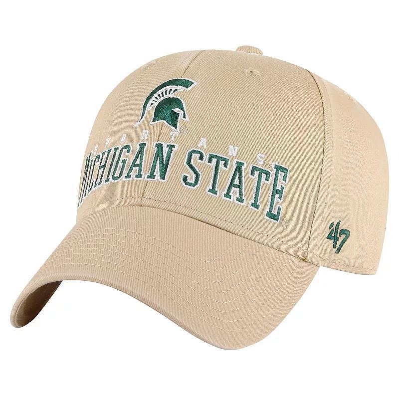 Mens 47 Khaki Michigan State Spartans Powell MVP Adjustable Hat Product Image