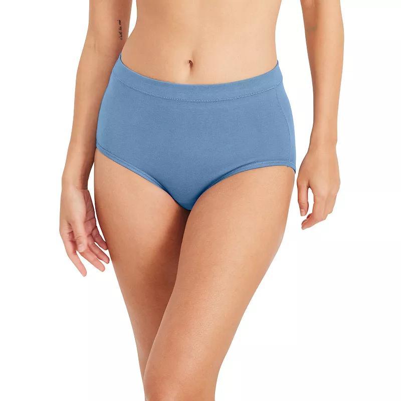 Womens Jockey Cotton Stretch Brief Panty 1556 Gray Grey Product Image