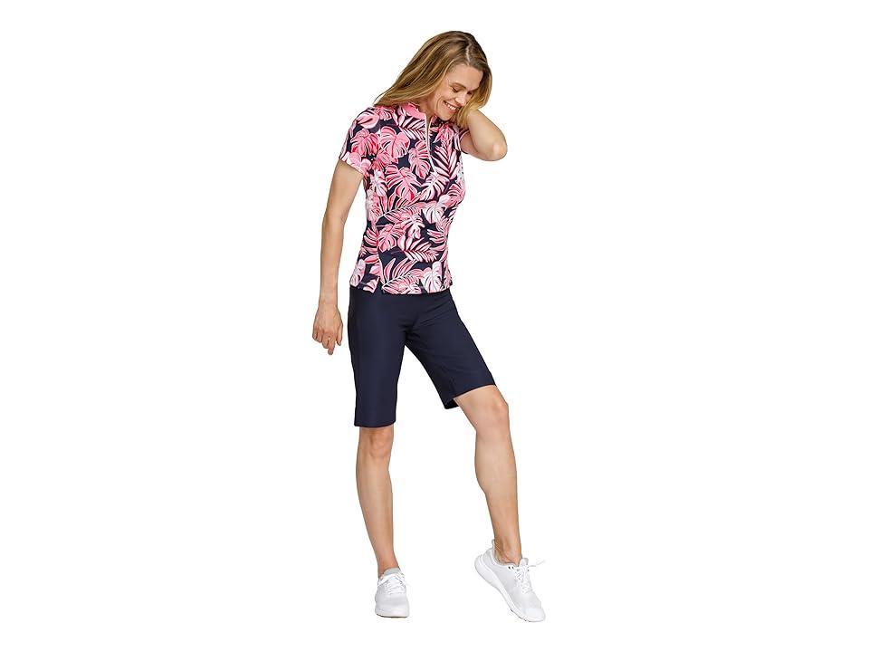 Tail Activewear Jo Short Sleeve Golf Top (Stellar Foliage) Women's Clothing Product Image