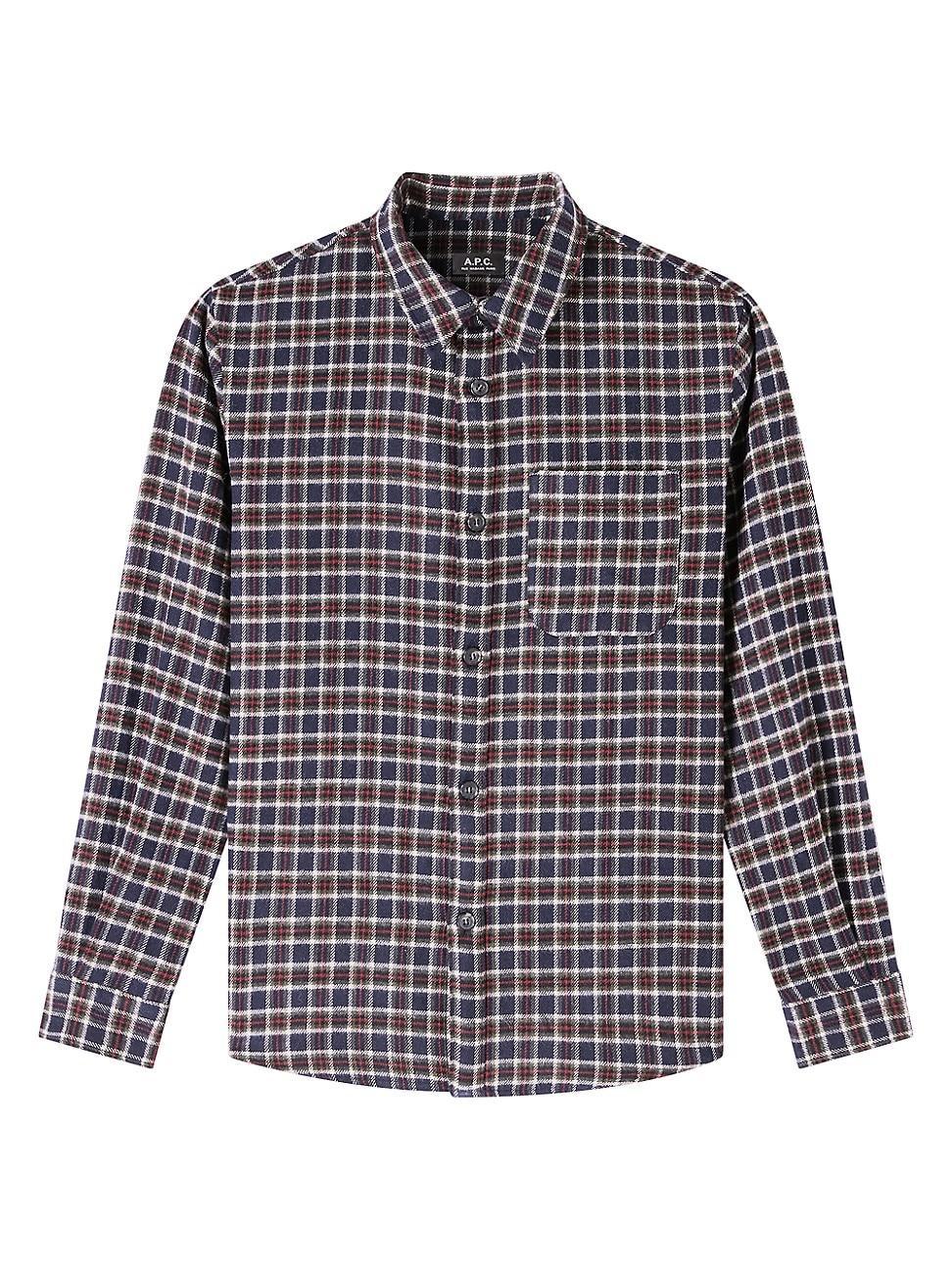 Mens Trek Plaid Button-Front Shirt Product Image