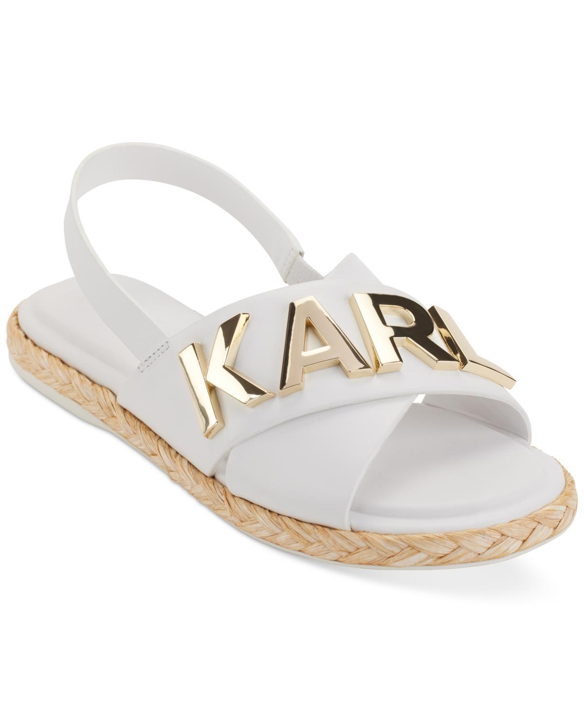 Karl Lagerfeld Paris Womens Charla Slingback Espadrille Sandals Product Image