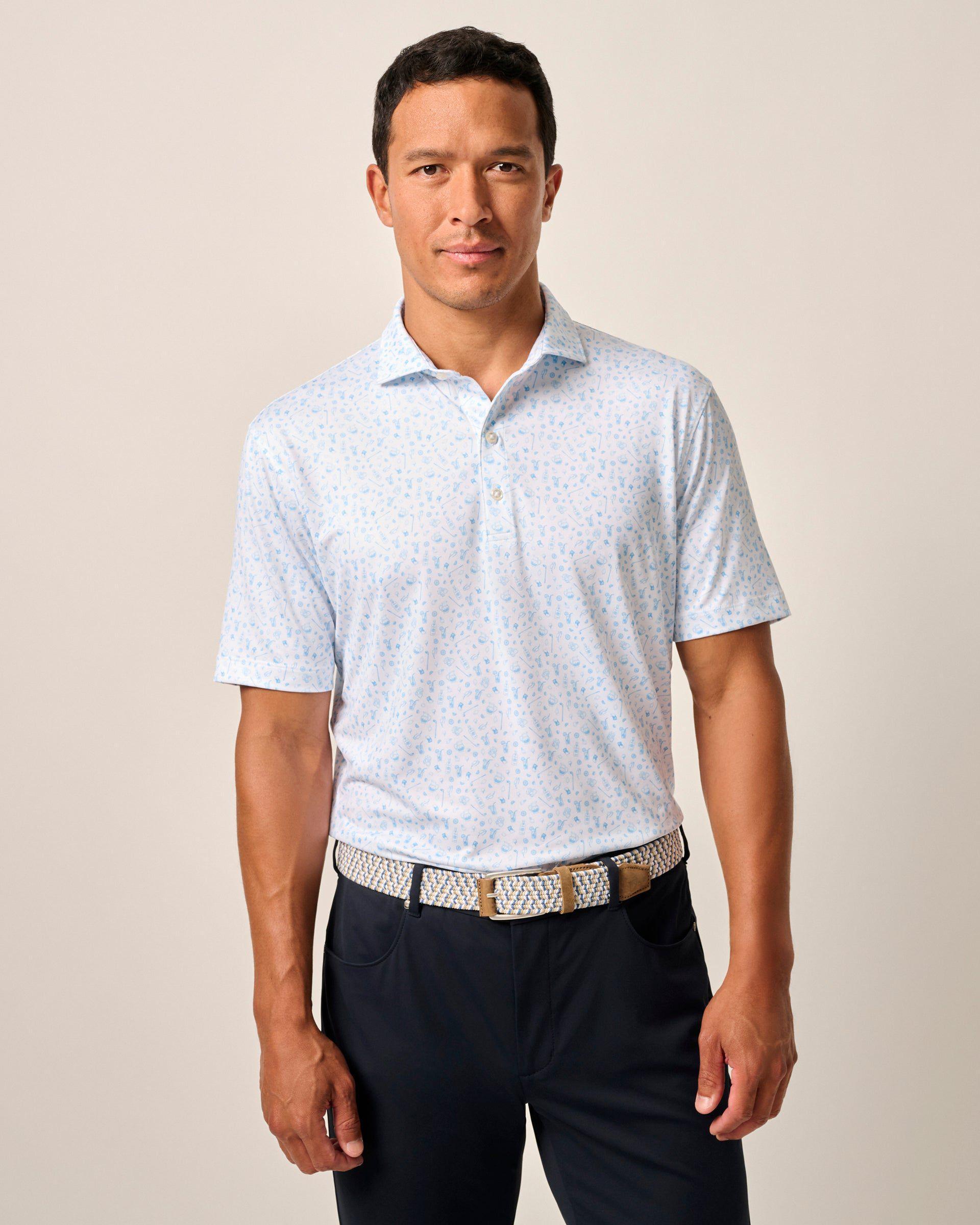 johnnie-O Performance Jersey Polo - Swing Juice Print Product Image