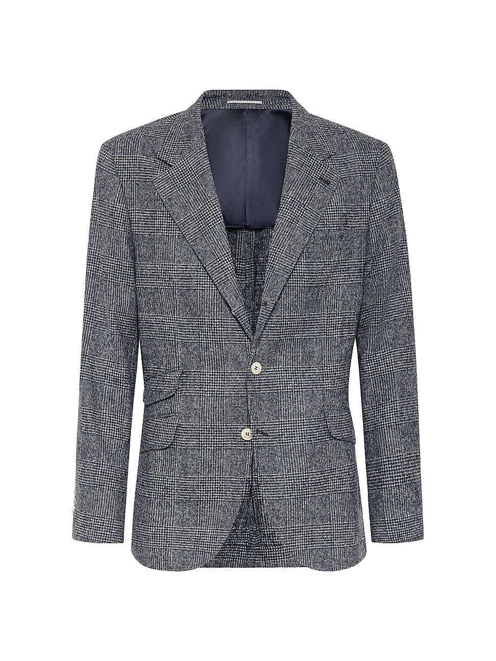 Mens Prince of Wales Deconstructed Cavallo Blazer Product Image