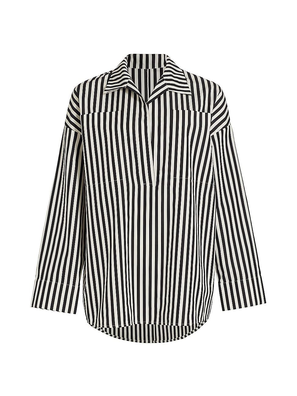 Womens James Boxy Striped Blouse Product Image