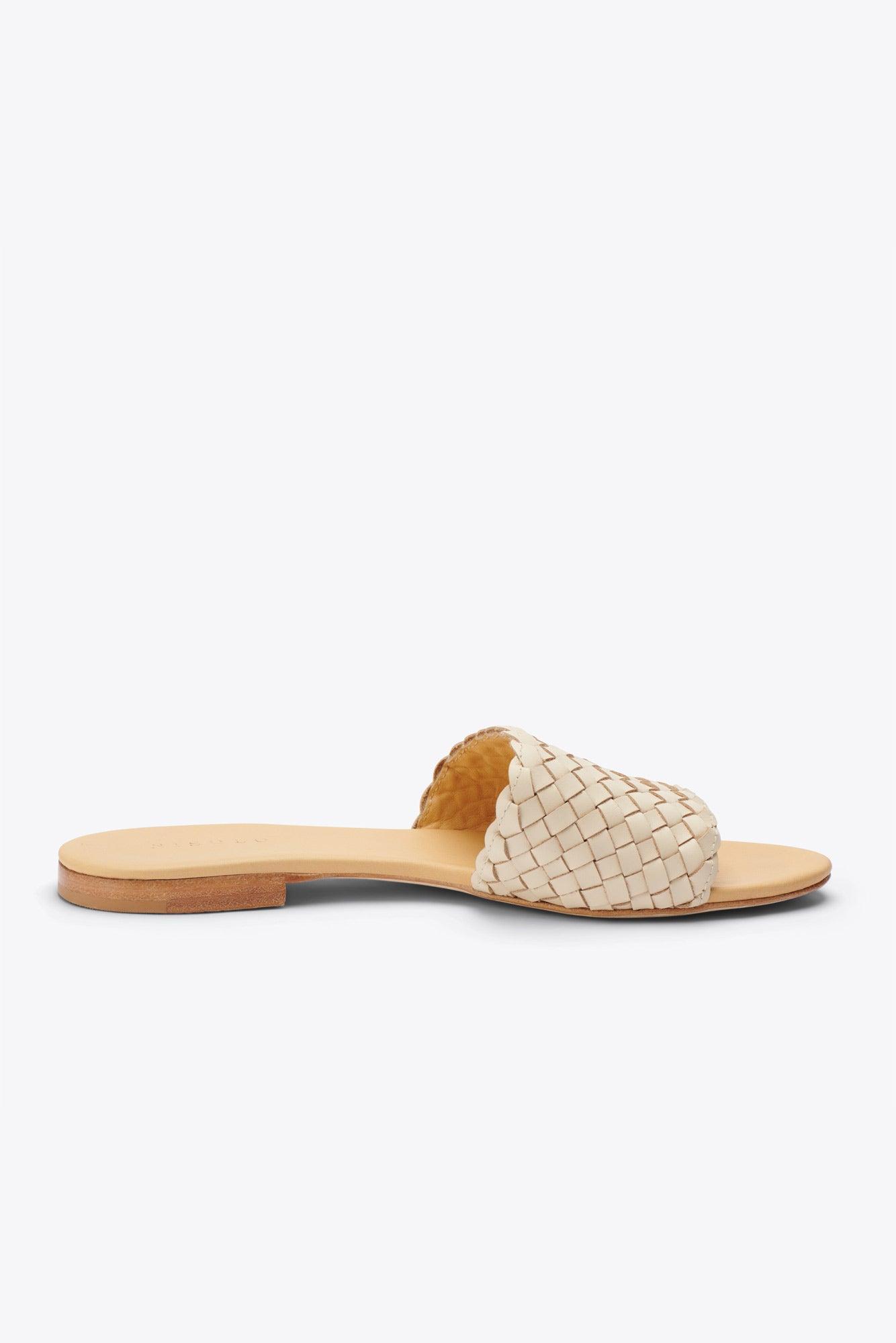 Nisolo Isla Woven Slide Sandal - Bone Product Image