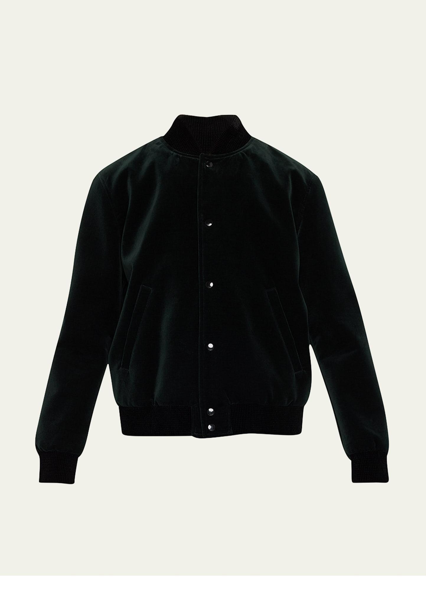 Mens Velvet Logo Teddy Jacket Product Image