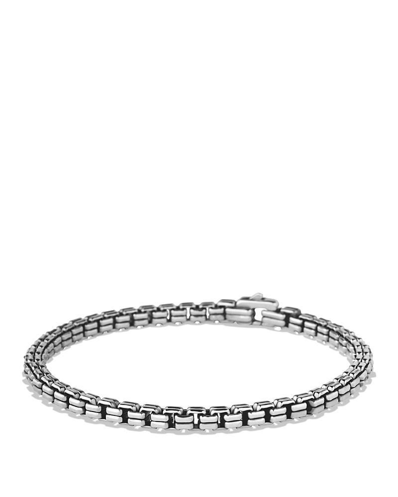 David Yurman Mens Double Box Chain Bracelet in Sterling Silver, 4mm Product Image