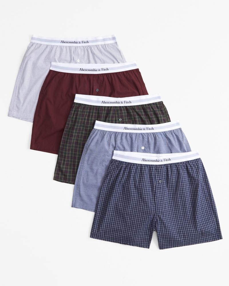 5-Pack Woven Logo Boxers Product Image