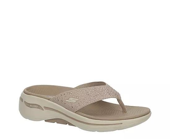 Skechers Womens Go Walk Arch Fit-Dazzle Sandal Product Image