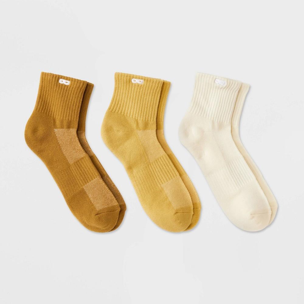 Pair of Thieves Mens Neutral Ankle Socks - Mustard Yellow 6-12 Product Image