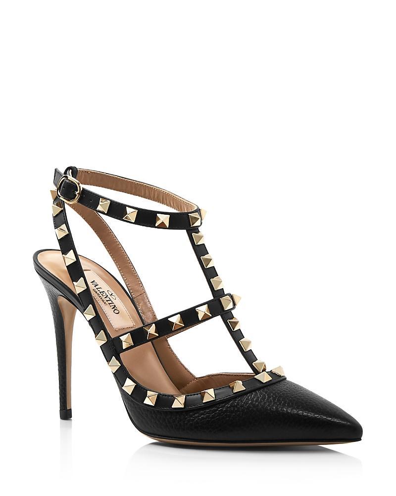 Womens Rockstud Mirror-Effect Pumps With Matching Straps And Studs Product Image