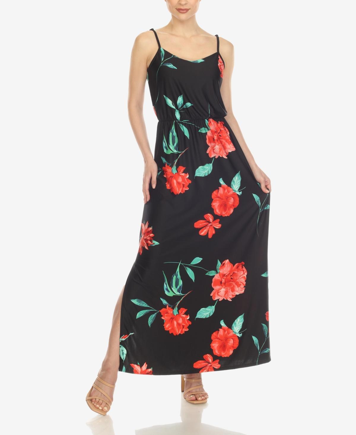 Floral Strap Maxi Dress Product Image