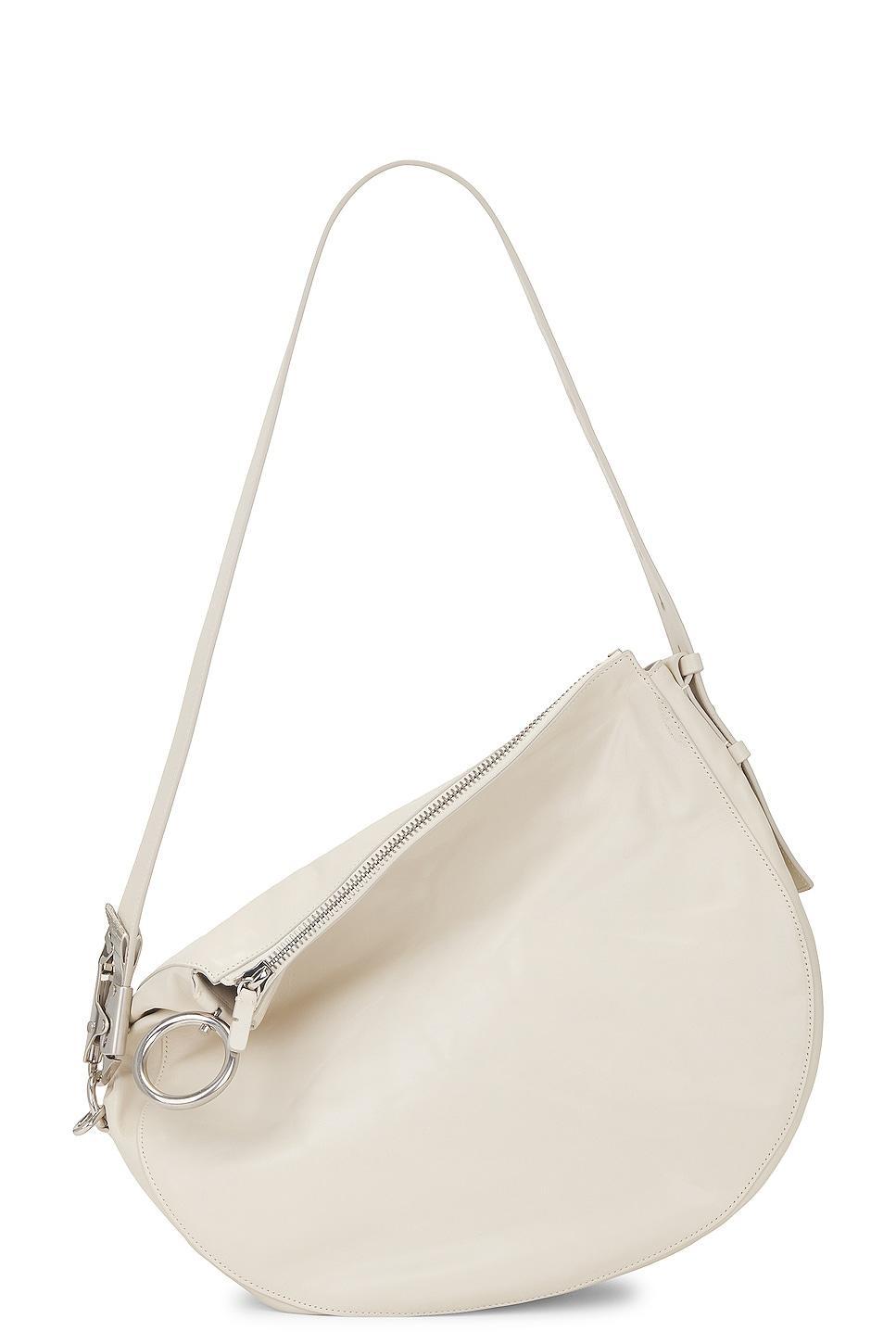 burberry Medium Knight Asymmetric Crinkle Leather Shoulder Bag Product Image