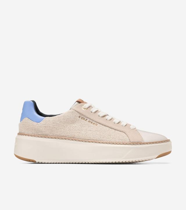 Cole Haan Grandpro Topspin Sneakers (Natural Canvas/Ivory/Vista Blue) Women's Shoes Product Image