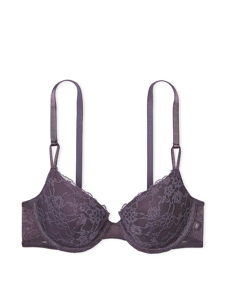 Sexy Tee Sequin Posey Lace Lightly Lined Demi Bra Product Image