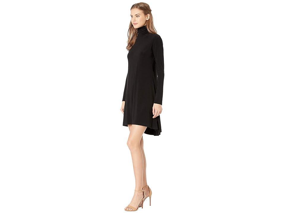 Norma Kamali Long Sleeve Turtle Swing Dress Women's Dress Product Image