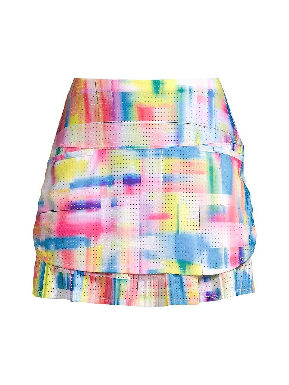 Womens Tropical Bliss Pleated Tricot Jersey Skort product image