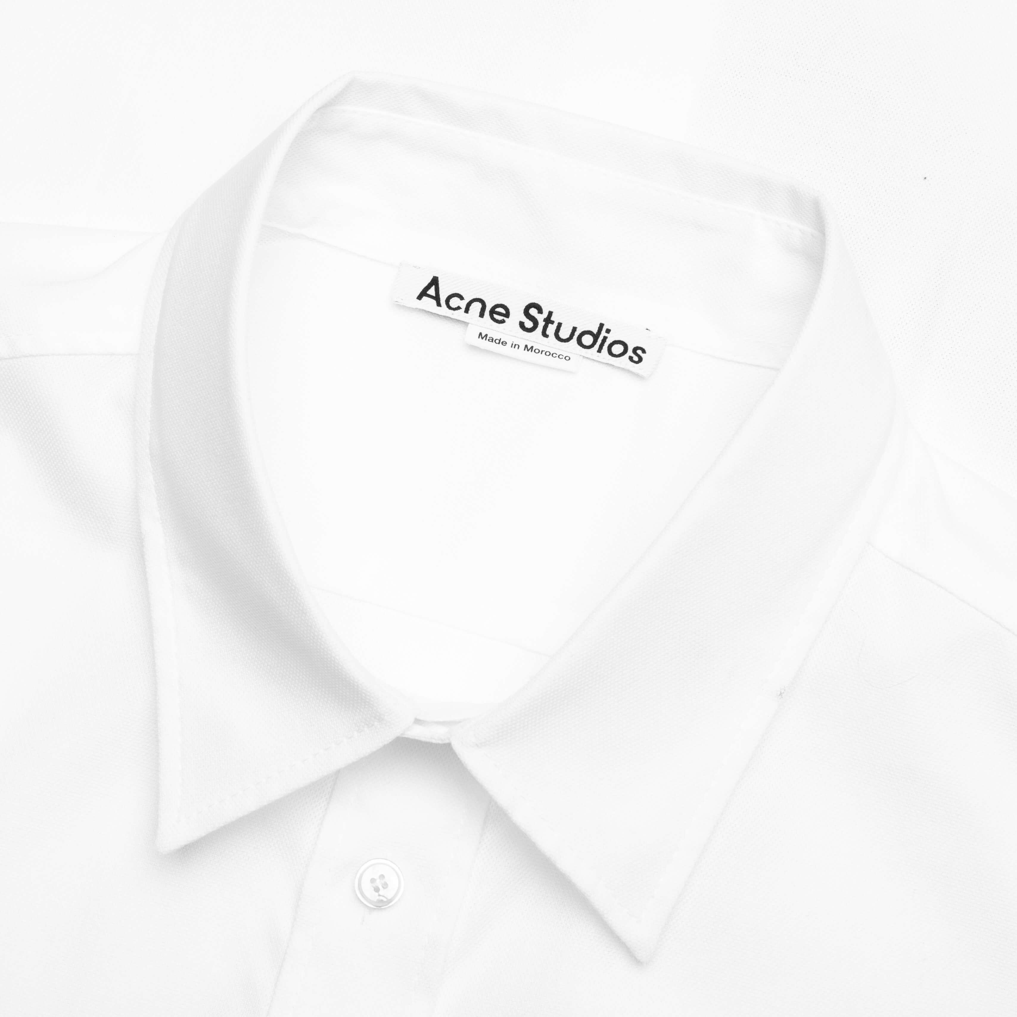 Button Up Shirt Fn-Mn-Shir000810 - White Male Product Image