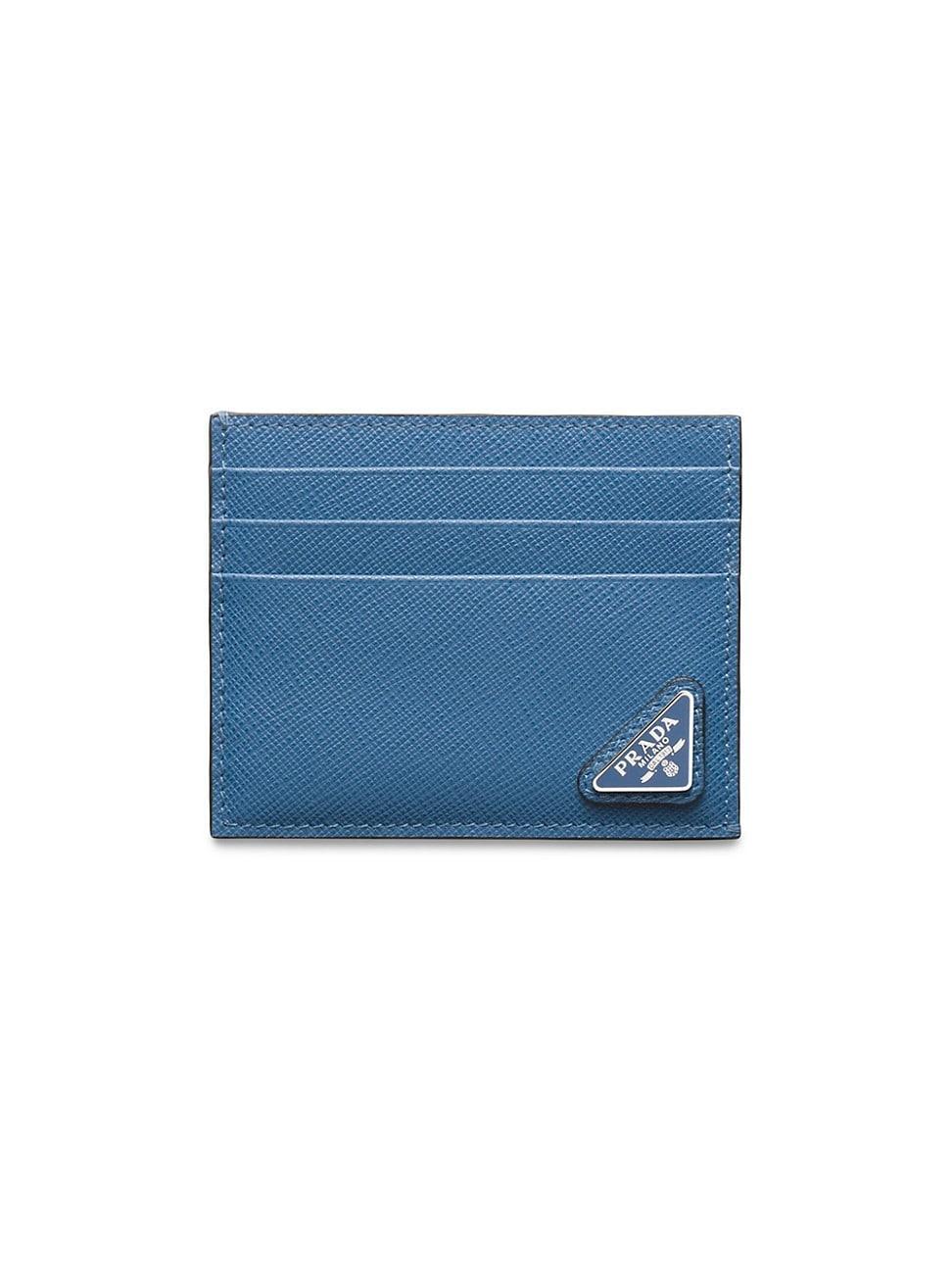 Mens Saffiano Leather Card Holder Product Image