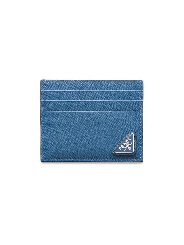 Mens Saffiano Leather Card Holder Product Image