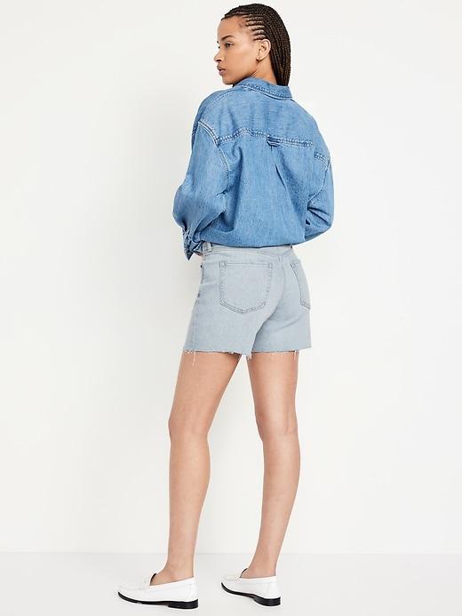 High-Waisted OG Jean Cut-Off Shorts -- 5-inch inseam Product Image