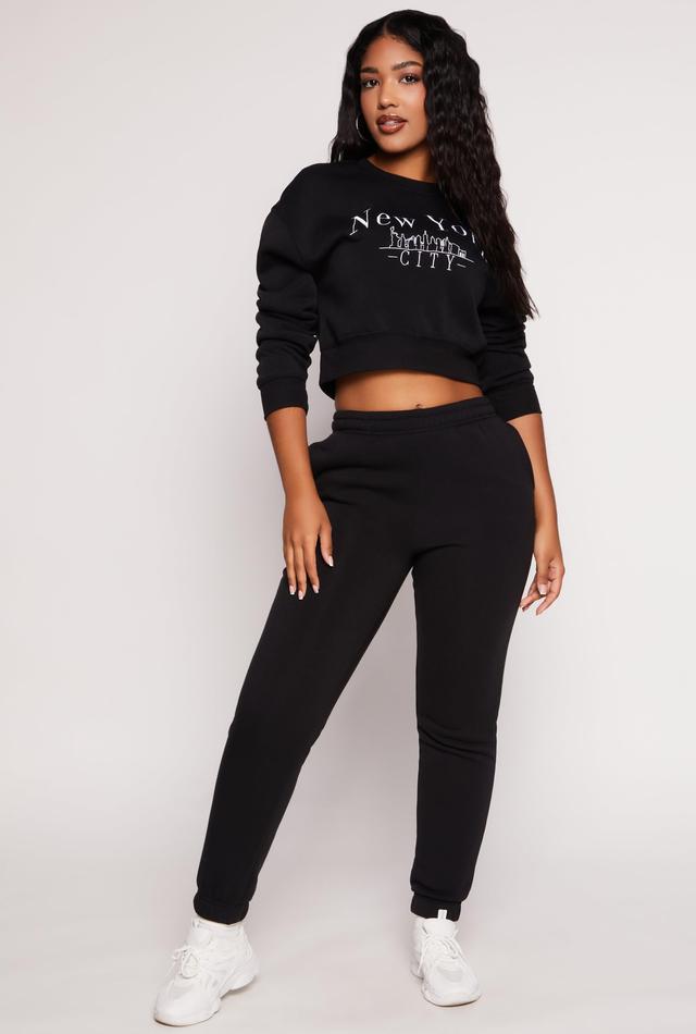 Womens High Waist Basic Joggers Product Image