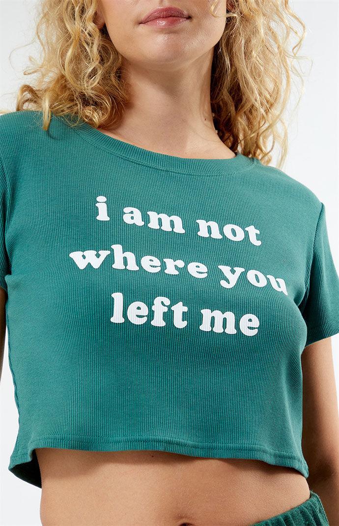 Boys Lie Women's Not Where You Left Me Crop Top Product Image