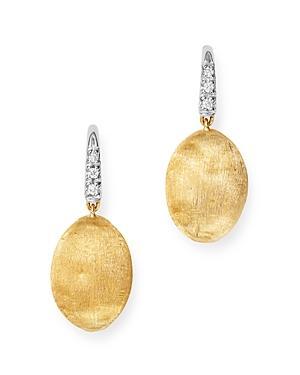 Womens Siviglia 18K Yellow Gold & Diamond Drop Earrings - Gold - Gold Product Image