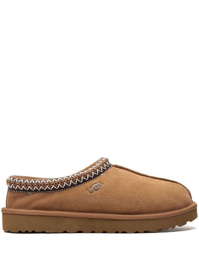 Tasman Suede Flatform Slippers In Tan Product Image