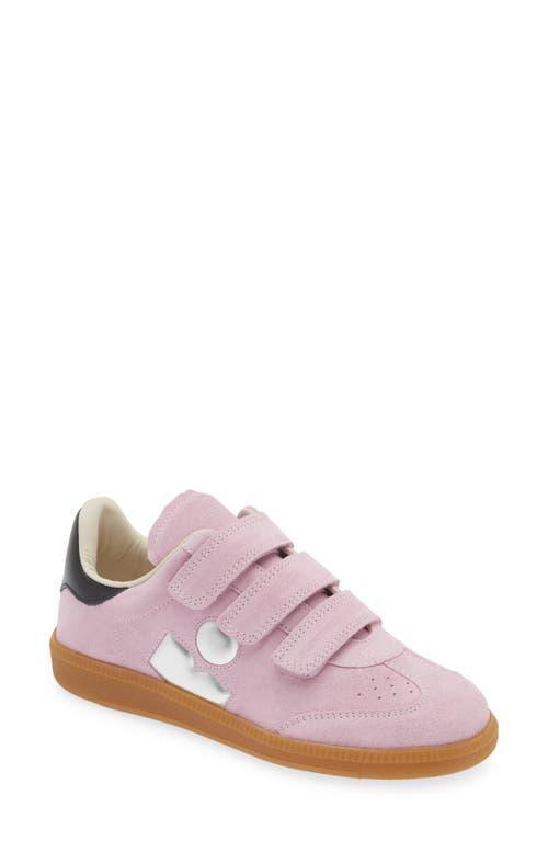 Beth Mixed Leather Triple-grip Sneakers In Ecru Product Image