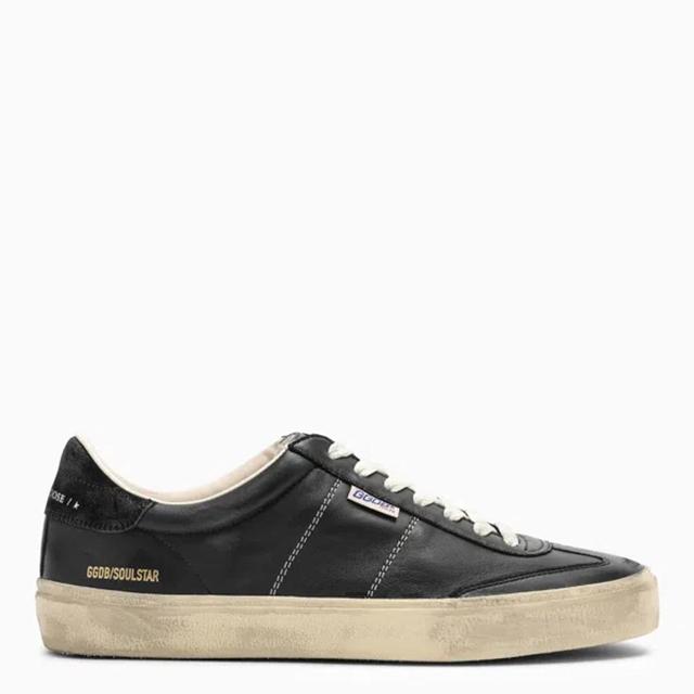 GOLDEN GOOSE Soul Star Trainer In Black Product Image