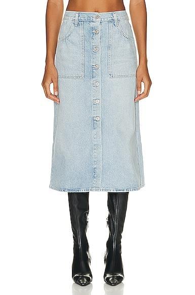 Citizens of Humanity Anouk Skirt in Orbit - Blue. Size 26 (also in 34). Product Image