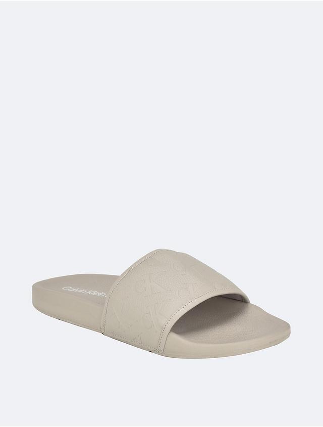 Calvin Klein Mens Mens Enny Slide - Grey - 10 Product Image