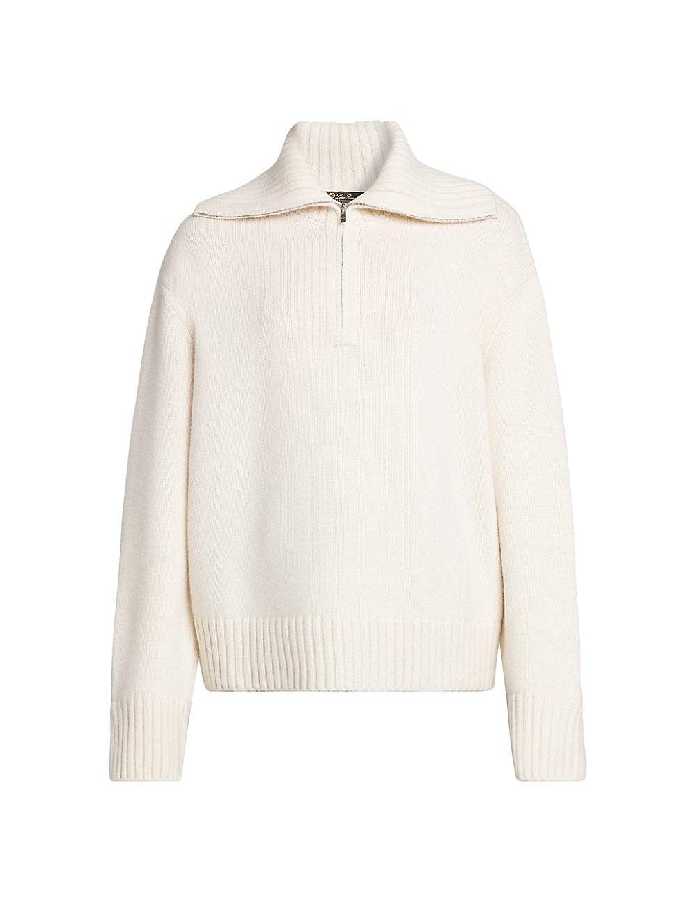 Womens Parksville Cashmere Half-Zip Sweater product image