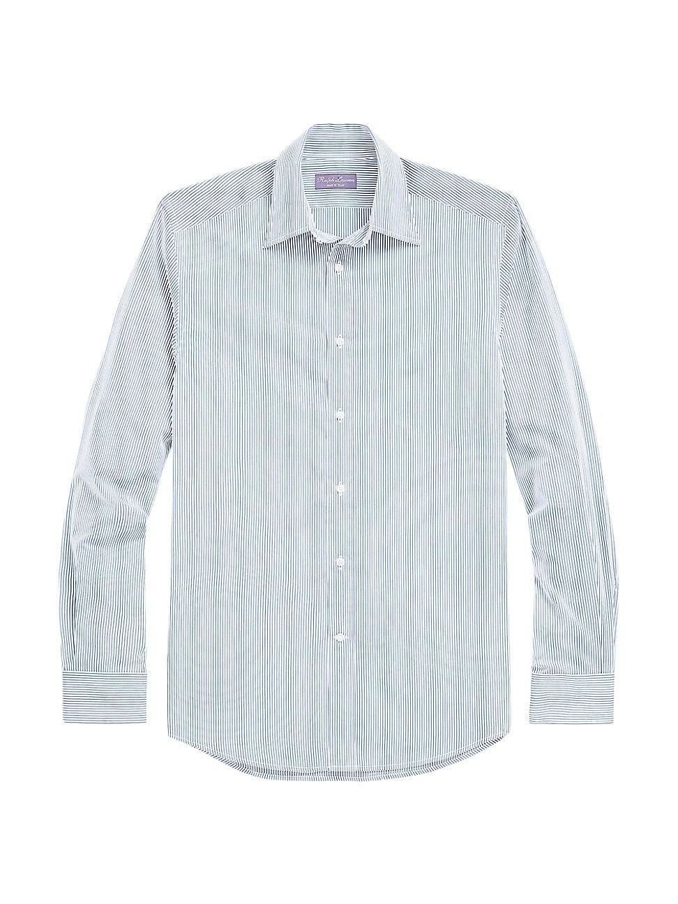 Mens Striped Button-Up Shirt Product Image