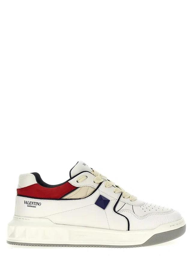 'one Stud' Sneakers In White Product Image