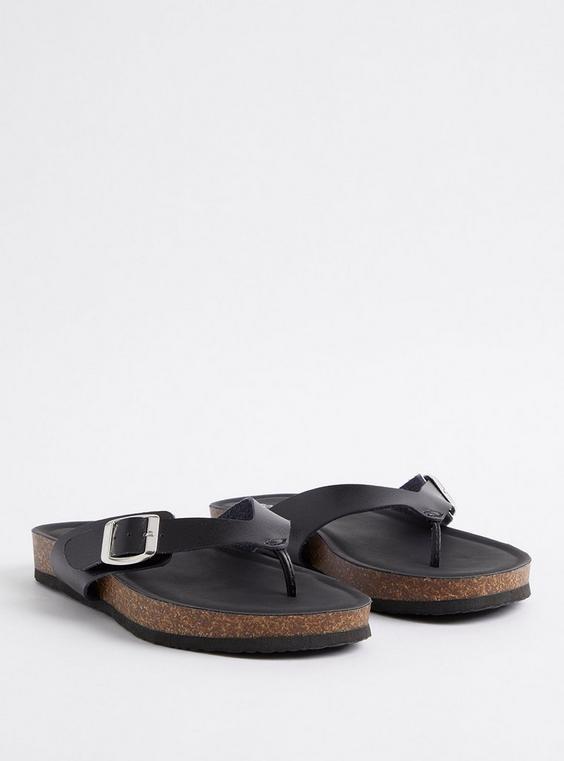 Faux Leather Flip Flop Sandal (WW) product image