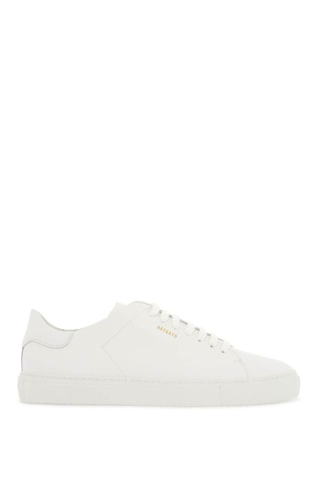 AXEL ARIGATO Clean 90 Brushed Leather Sneakers In White Product Image