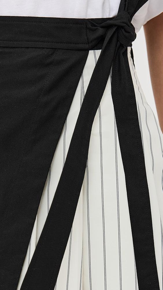 3.1 Phillip Lim Wrap Skirt With Pleated Poplin Combo | Shopbop Product Image